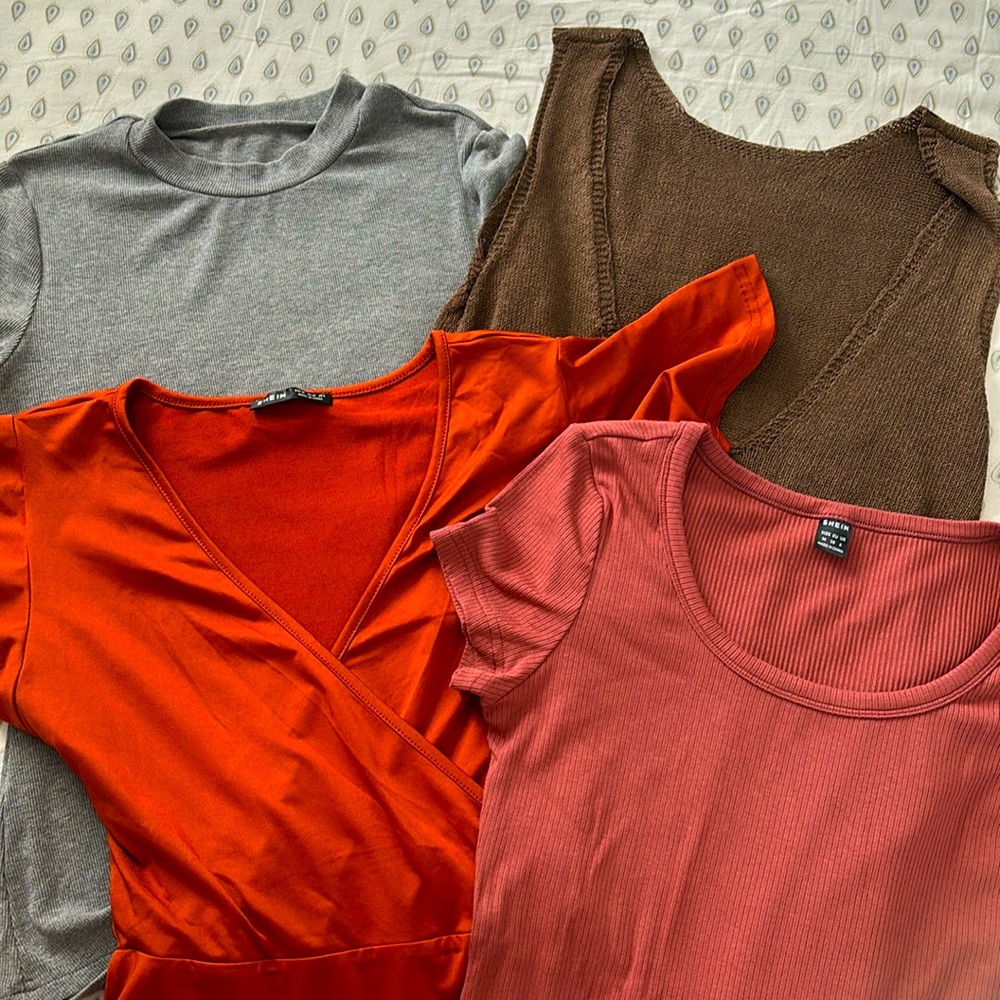 SHEIN BUNDLE-Four tops in all Size Medium